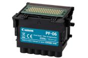 Druckkopf von Canon mit der Bezeichnung PF-06. Schwarz mit grünem Aufsatz und mehreren Anschlüssen.