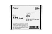 Tonerpatrone in schwarzer Verpackung. Für Canon Drucker, Modell T08.