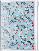 MARK´S 2024/2025 Taschenkalender A6 vertikal, Flower Pattern, Turquoise