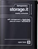 MARK´S 2024/2025 Taschenkalender A5 vertikal, Storage it, Black