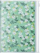 MARK´S 2024/2025 Taschenkalender B6 vertikal, Flower Pattern, Green