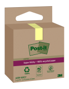 POST-IT Haftnotizen Super Sticky Recycling 47,6 x 47,6 mm 3 x 70 Bl. gelb