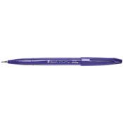 PENTEL Brush Sign Pen Faserschreiber mit flexibler Pinsel-ähnlicher Spitze violett