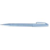 PENTEL Brush Sign Pen Faserschreiber mit flexibler Pinsel-ähnlicher Spitze blaugrau