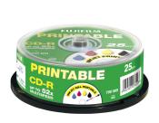 FUJI CD-R 700MB, 52x Multispeed, Inkjet full printable, 25 Stück 