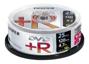 FUJI DVD+R 4.7GB, 120 Min, 25 Stück 