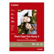 CANON Fotopapier SemGloss/Glossy II Plus A4 20 Blatt