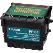 Druckkopf von Canon, Modell PF-04. Kompakte Bauform mit grüner Platine oben.