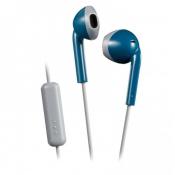JVC In-Ear-Kopfhörer HA-F19, mit Freisprechfunktion, blau/grau 