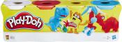 HASBRO Play-Doh Knetmasse - Grundfarben, 4er Pack 