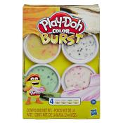 HASBRO Play-Doh Knete Color Burst mit Zubehör farblich sortiert