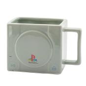 Keramikbecher PlayStation 3D 325 ml grau