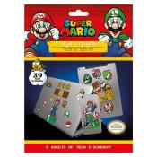 Sticker-Set Super Mario Mushroom Kingdom bunt