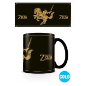 Tasse Zelda mit Thermo-Effekt 300 ml schwarz 