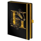 Notizbuch Premium Harry Potter Hufflepuff A5 schwarz/gelb