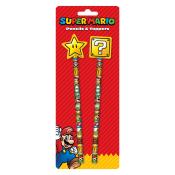 Bleistift-Set Super Mario 2 Stück bunt