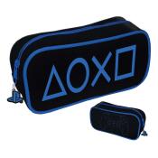 Federpennal PlayStation schwarz/blau