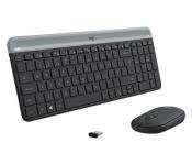 Logitech Tastatur + Maus MK470 grau