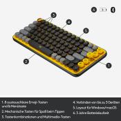 Logitech tastatur pop gelb