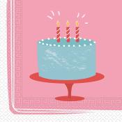 Servietten - Pastell: Birthday Cake, 20 Stück 