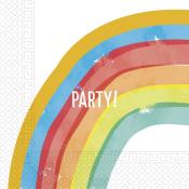 Servietten - Rainbow Party, 20 Stück 
