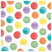 PROCOS Servietten Multiwater Dots 33 x 33 cm 20 Stück bunt