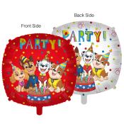 Folienballon Paw Patrol Party! 46 cm bunt