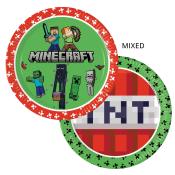 Teller Minecraft FSC-zertifiziert Ø 23 cm 8 Stück bunt