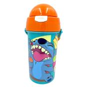 Trinkflasche Stitch mit Pop-Up-Trinkhalm 500 ml bunt