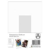INTERTRADING Passepartout 13 x 18 cm für ein Bild im Format 6 x 9 cm weiß