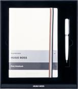 HUGO BOSS Kugelschreiber/Notizblock A5 Loop Iconic weiß