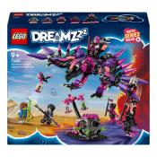 LEGO Set mit dem Titel 'The Never Witch's Nightmare Creatures'. Enthält einen Drachen und mehrere Figuren in bunten Farben.