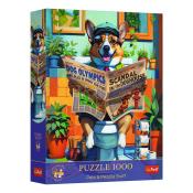 SDDLW1990 ART – 1000-Teile Puzzle „Vikinger Ragnar Lothbrok“ – Holz, 75x50 Cm, Inkl. Poster