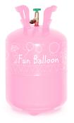 Einwegflasche Helium für bis zu 30 Ballons mit Ø 23 cm rosa