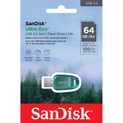 SANDISK USB-Stick Ultra Eco 64 GB USB 3.2 grün