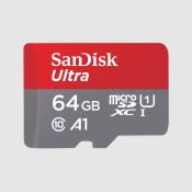 SANDISK Ultra micro-SDXC-Karte 64 GB A1 Class 10 inklusive SD-Adapter