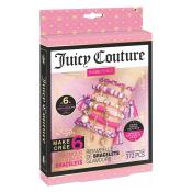 Verpackung für ein Armbandset von Juicy Couture. Enthält bunte Perlen und Charms.