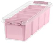 SMARTSTORE Aufbewahrungsbox Pastell inkl. Einsätze 4 Liter rosa