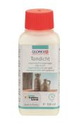Flasche mit rotem Deckel. Inhalt ist ein Tonversiegelungsmittel für Keramik.