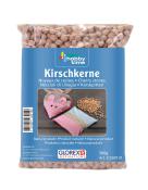 Tüte mit Kirschkernen. Verpackung zeigt zwei kleine Kissen in Form von Mäusen.