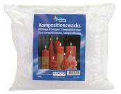 Verpackung mit Kompositionswachs für Kerzenherstellung. Enthält weiße Wachskügelchen.