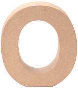 Hollowes, beige Buchstaben-O aus einem leichten Material. Keine weiteren Verzierungen.