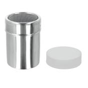 METALTEX Puderzucker/Kakao-Dose silber