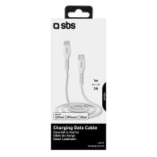 SBS Lightning to Type C Cable MFi, lenght 1m, white