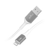 SBS USB-A Daten- und Ladekabel Lightning mit Recycling-Kit weiß