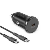 SBS Autoladegerät-Kit PD 25 Watt + USB-C-Kabel schwarz