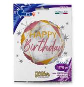 GRABO Folienballon Happy Birthday 46 cm bunt