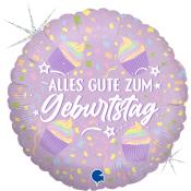 GRABO Folienballon Alles Gute zum Geburtstag pastellfarben 1 Stück