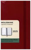 Moleskine 12 Monate Wochen Notizkalender 2025, Pocket/A6 - gebunden