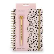 Notitzbuch und Stift Posh + Pop Animal